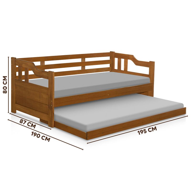 Sofa-Cama-Solteiro-Madeira-Macica-Com-Auxiliar-Castanho-Atraente-04