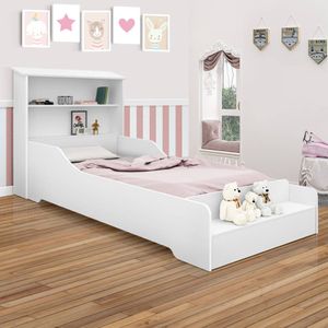 Cama Infantil Com Calçadeira Embutida Branca Liz Cambel