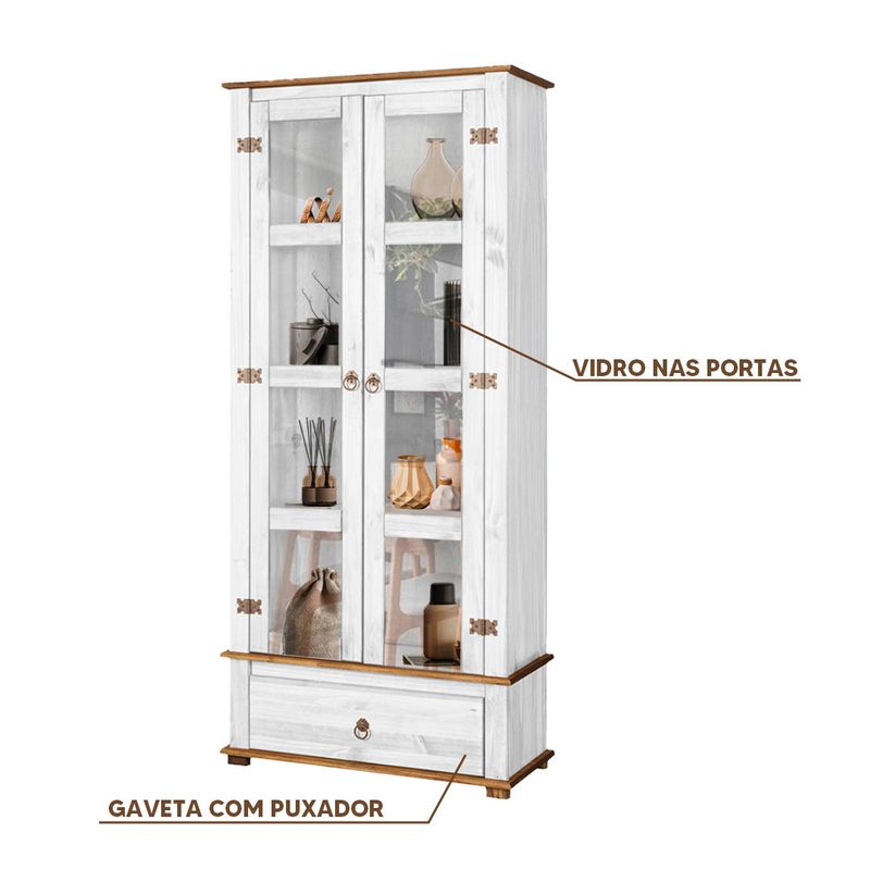 Cristaleira-Rustica-Madeira-Macica-2-Portas-Vidro-Branco-Garapa-D106-Denk-03