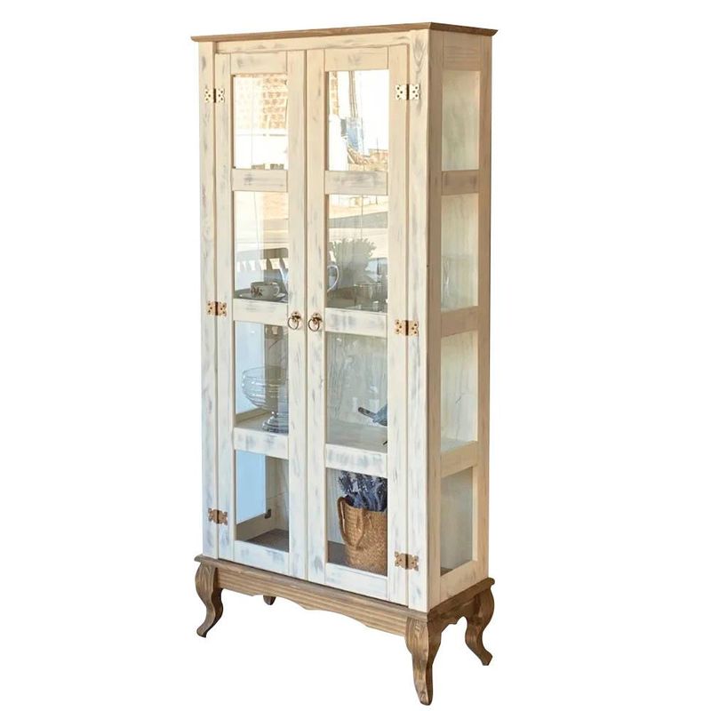 Cristaleira-Rustica-Madeira-Macica-2-Portas-Vidro-Lateral-Branco-Garapa-D113VL-Denk-02