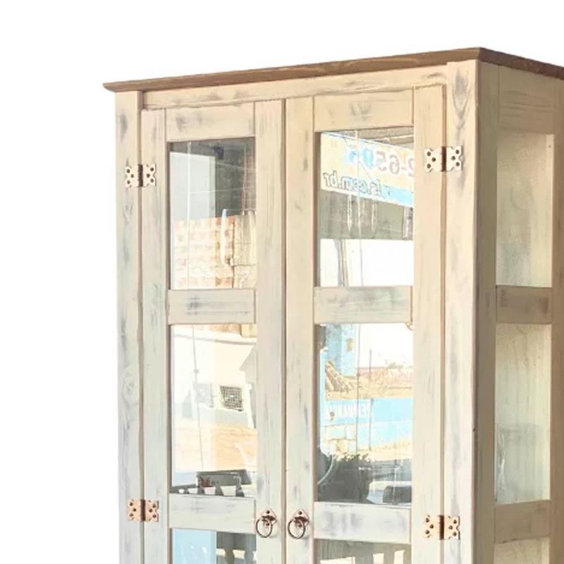 Cristaleira-Rustica-Madeira-Macica-2-Portas-Vidro-Lateral-Branco-Garapa-D113VL-Denk-03
