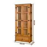 Cristaleira-Rustica-Madeira-Macica-2-Portas-Vidro-Lateral-Mel-D106VL-Denk-04