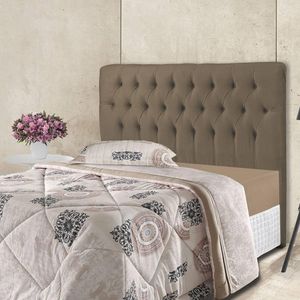 Cabeceira Capitonê Queen Size Box Iasmin Atraente Animale Marrom 1,60