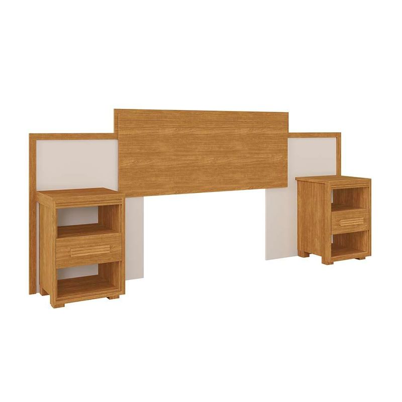 Cabeceira-Casal-E-Queen-Size-Com-02-Mesa-De-Cabeceira-Cinamomo-Off-White-Flex-Dinamarca-Fenix-02