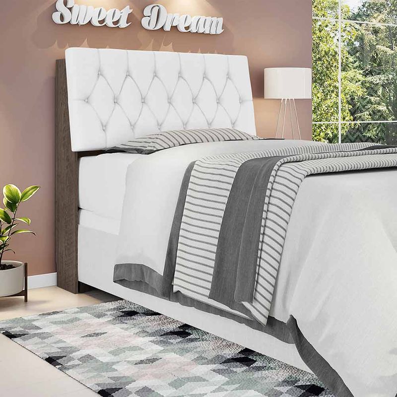 Cabeceira-Cama-Solteiro-Chocolate-Com-Capitone-Corino-Branco-E-Prateleiras-Isis-Framar-01