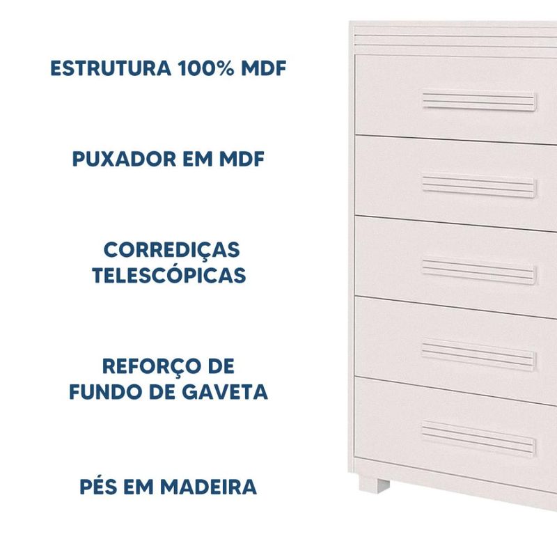 Comoda-De-Bebe-5-Gavetas-Grande-100--MDF-Branco-Shop-Jm-03