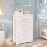 Comoda-De-Bebe-5-Gavetas-Grande-100--MDF-Branco-Shop-Jm-01