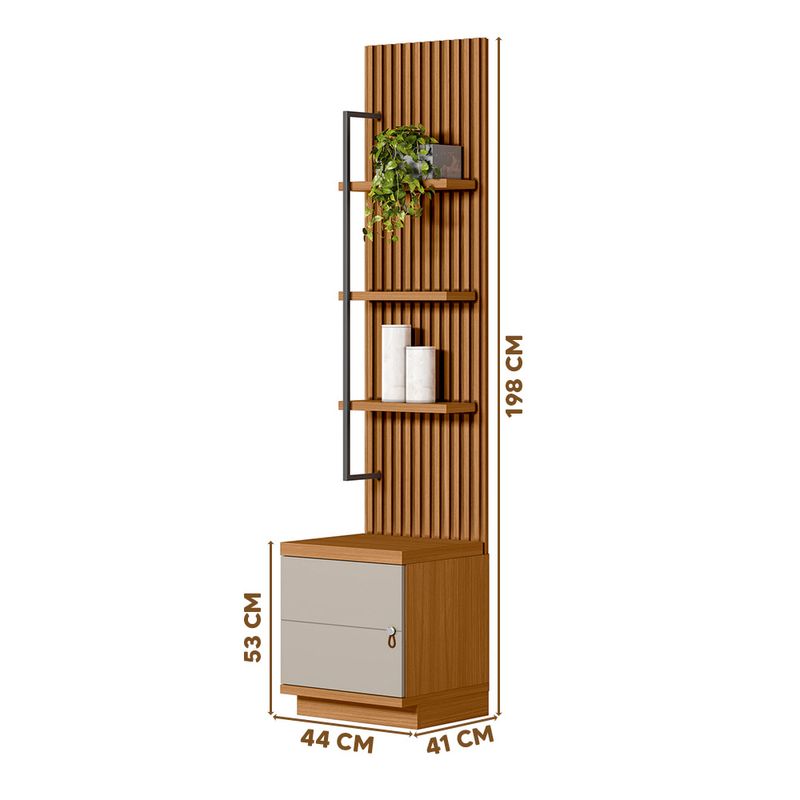 Estante-Multiuso-Ripada-3-Prateleiras-1-Porta-Nature-Off-White-Ouro-Preto-Linea-Brasil-04