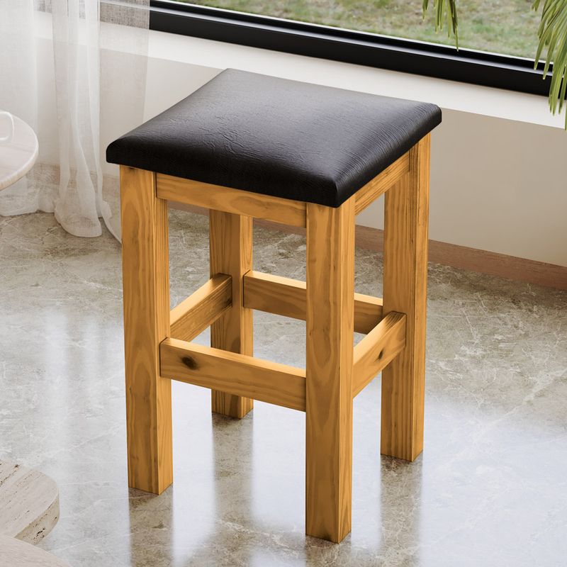 Banquinho-De-Madeira-Macica-Baixo-Mel-Assento-Estofado-Material-Sintetico-Preto-Nemargi-02