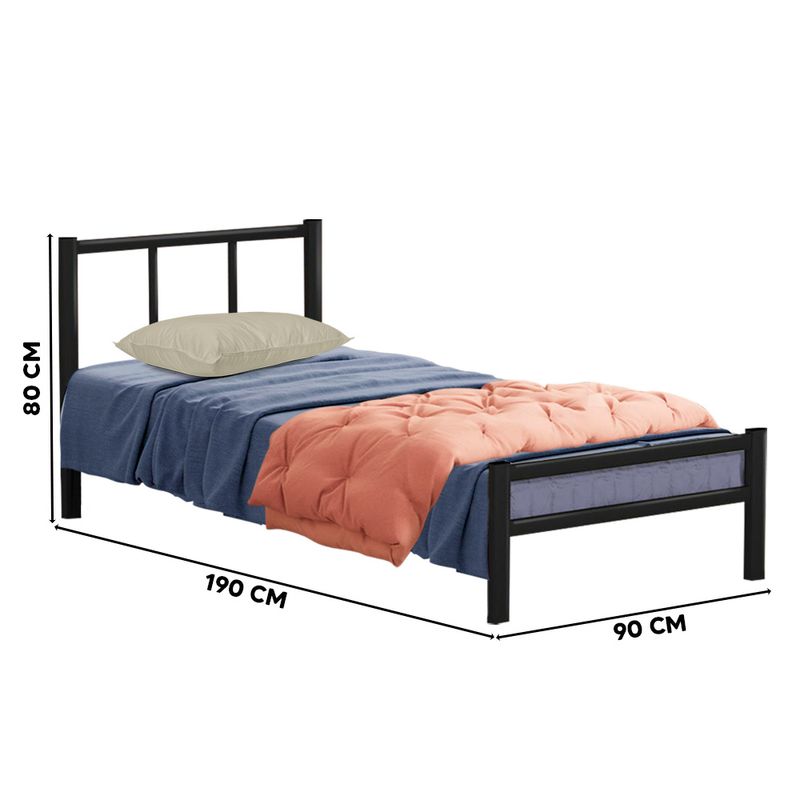 Cama-de-Ferro-Tubular-Solteiro-88-Resistente-Lais-Preto-04
