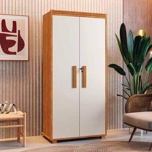 Multiuso Com Chave E Fechadura 2 Portas Nature Off White Liceu JM Móveis