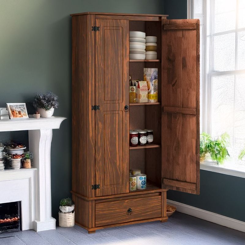 Multiuso-Rustico-Madeira-Macica-2-Portas-1-Gaveta-Imbuia-4001-Shop-JM-01
