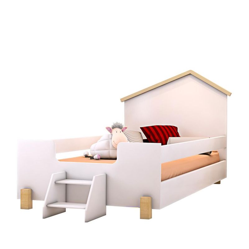 Cama-Montessoriana-Casinha-Infantil-Com-Escadinha-Branco-01