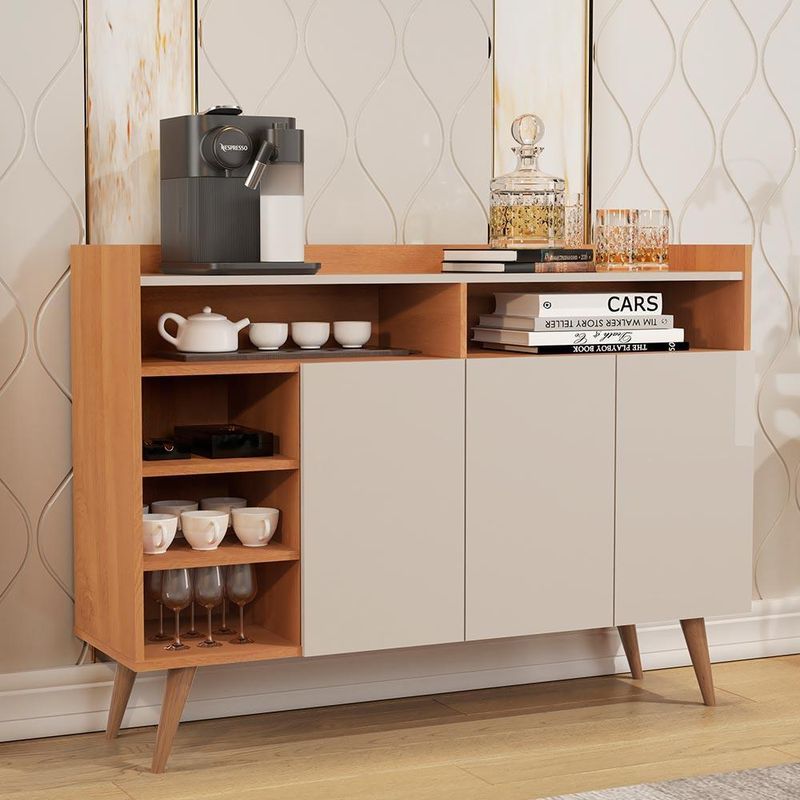 Buffet-Aparador-Cantinho-Do-Cafe-Retro-Pes-Madeira-3-Portas-E-Nichos-Celta-Nature-Off-White-01