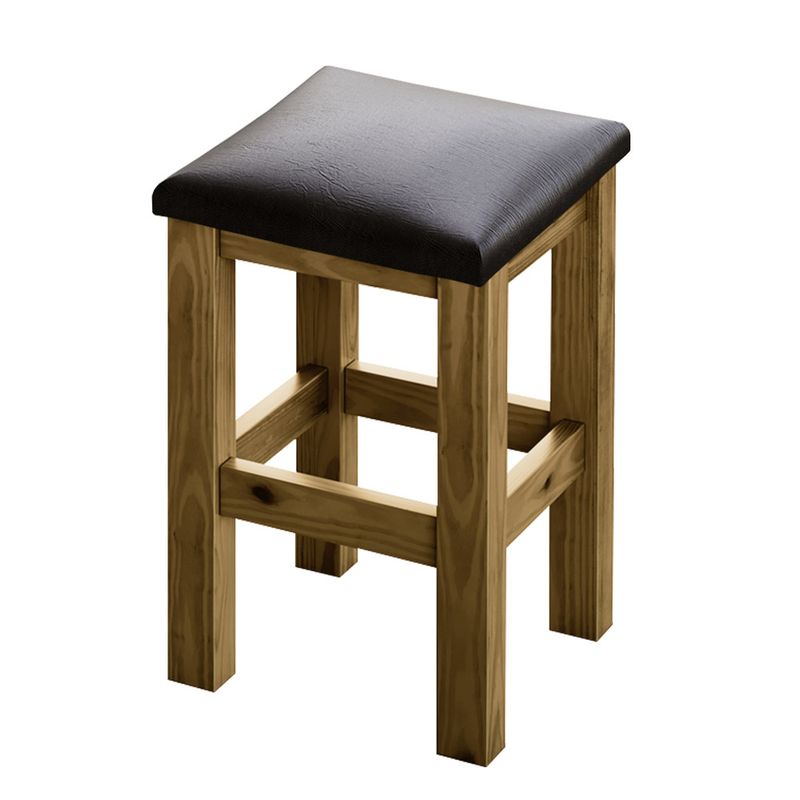 Banquinho-De-Madeira-Macica-Baixa-Imbuia-Assento-Estofado-Material-Sintetico-Preto-Nemargi-01