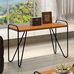 Aparador Industrial Luapa Genova Naturale Metal Preto
