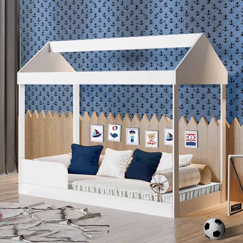 Cama-Infantil-Montessoriana-Casinha-Branca-Dakota-Gabrielli-01