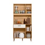 Armario-Pequeno-Para-Cozinha-4-Portas-1-Gaveta-90-cm-Freijo-Off-White-Cristal-Cidreira-Shop-JM-03