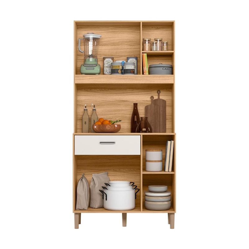 Armario-Pequeno-Para-Cozinha-4-Portas-1-Gaveta-90-cm-Freijo-Off-White-Cristal-Cidreira-Shop-JM-03