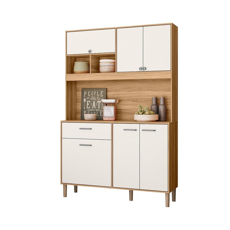 Armario-Para-Cozinha-Pequena-6-Portas-1-Gaveta-120-cm-Freijo-Off-White-Cristal-Erva-Doce-Nicioli-02