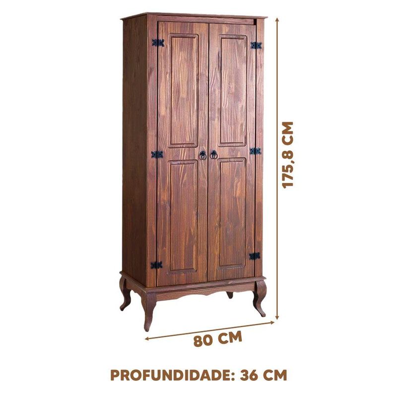 Conjunto-Rustico-Armario-e-Balcao-Pes-Luis-XV-Madeira-Macica-Marrom-Shop-JM-03