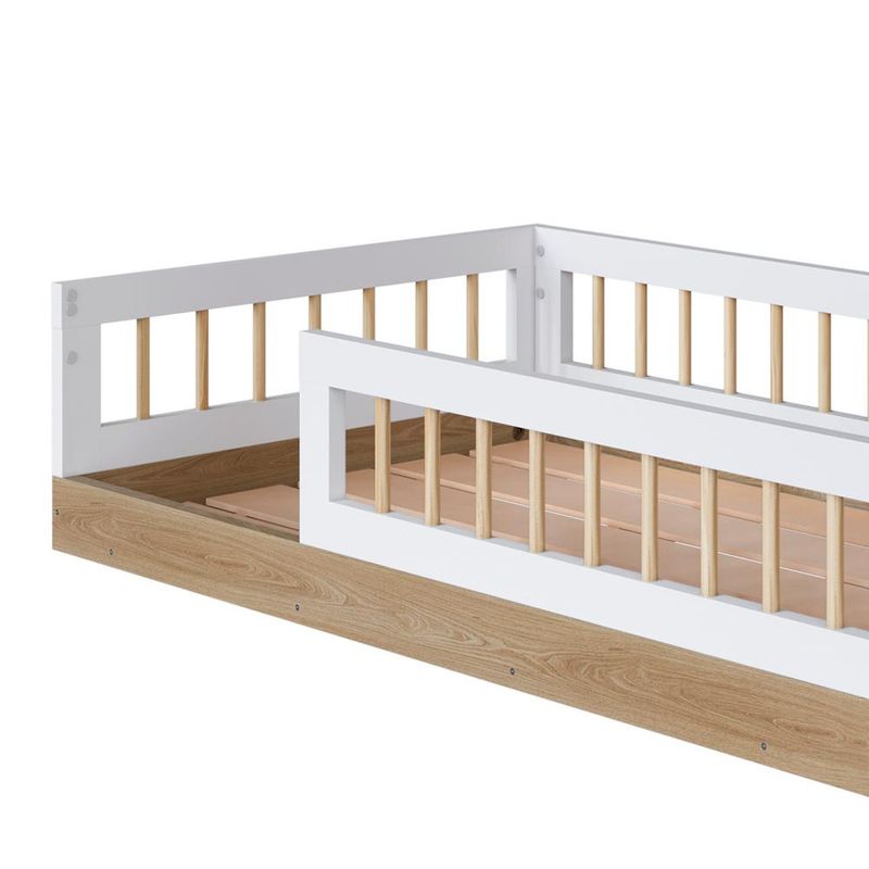 Cama-Montessoriana-Infantil-Solteiro-Com-Colchao-Branco-Shop-JM-03