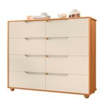 Comoda-Grande-8-Gavetas-Carvalho-Grife-Off-White-Flex-Dinny-Shop-JM-01