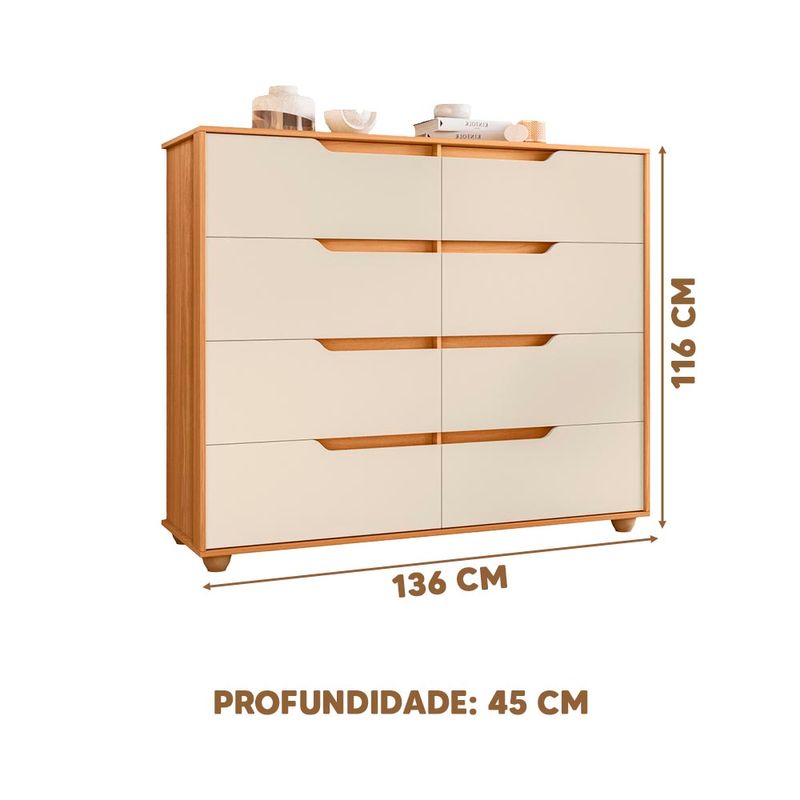 Comoda-Grande-8-Gavetas-Carvalho-Grife-Off-White-Flex-Dinny-Shop-JM-04