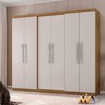 Guarda-Roupa-6-Portas-Casal-4-Gavetas-Freijo-Baunilha-600096-Araplac-01