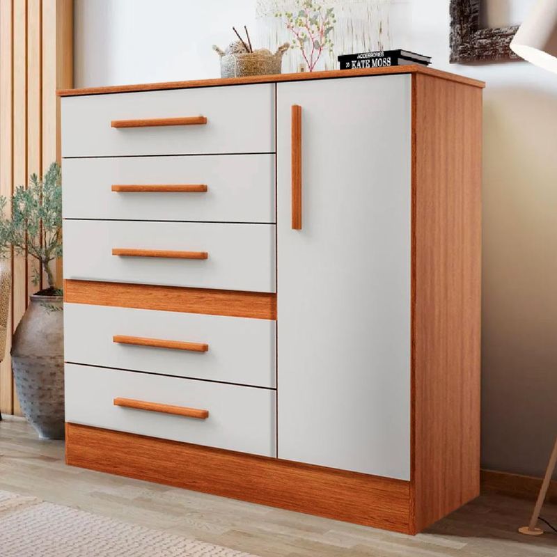 Comoda-Grande-1-Porta-5-Gavetas-90cm-Freijo-Off-White-Pepper-Shop-Jm-01