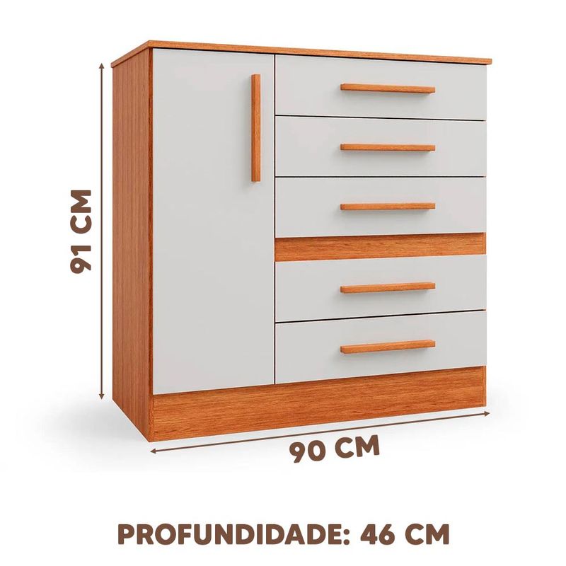 Comoda-Grande-1-Porta-5-Gavetas-90cm-Freijo-Off-White-Pepper-Shop-Jm-04