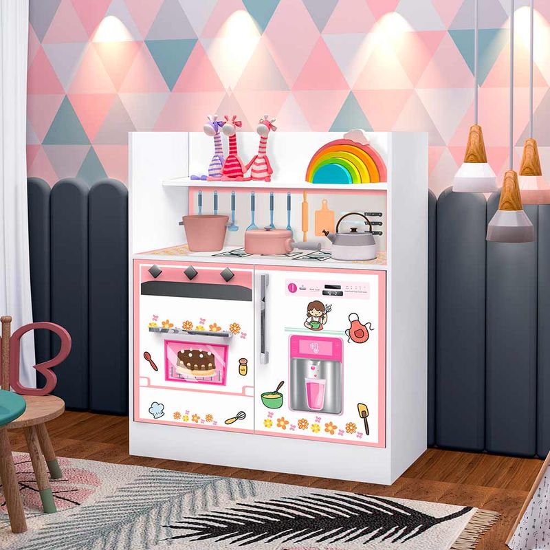 Cozinha-Infantil-MDF-Rosa-Bebe-Magia-Gabrielli-Moveis-01