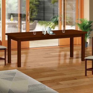 Mesa Madeira Maciça Para 10 Lugares Castanho Nemargi