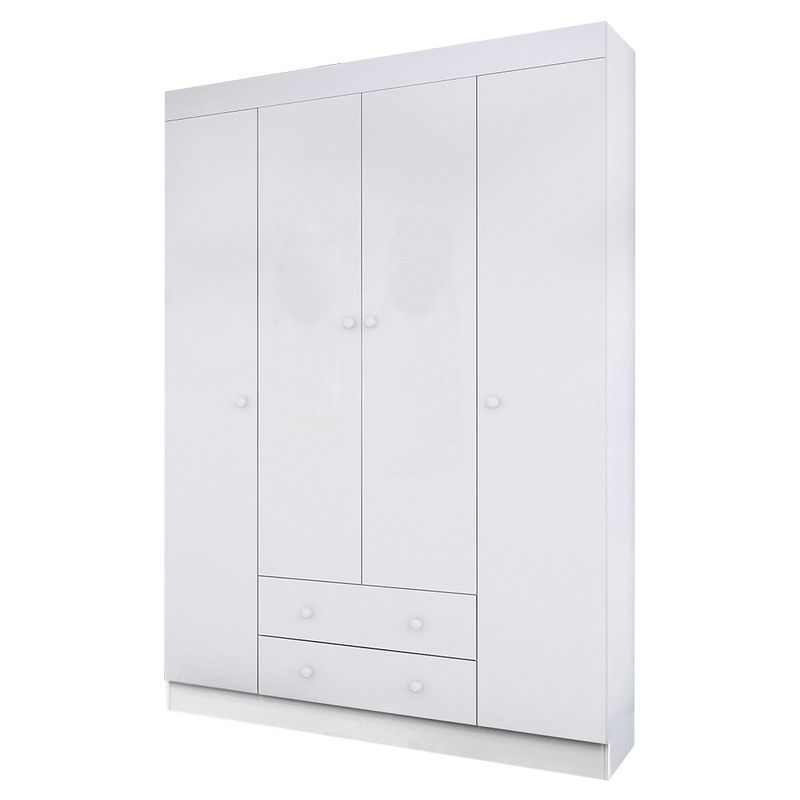 Guarda-Roupa-Infantil-4-Portas-2-Gavetas-Branco-Helene-Phoenix-Baby-02