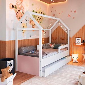 Bicama Casinha Montessoriana Infantil Solteiro Sonho Shop JM