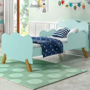 Cama Infantil Nuvem Pés Madeira Maciça Shop JM