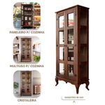Cristaleira-Rustica-Madeira-Macica-2-Portas-Vidro-Lateral-Imbuia-D113VL-Denk-05