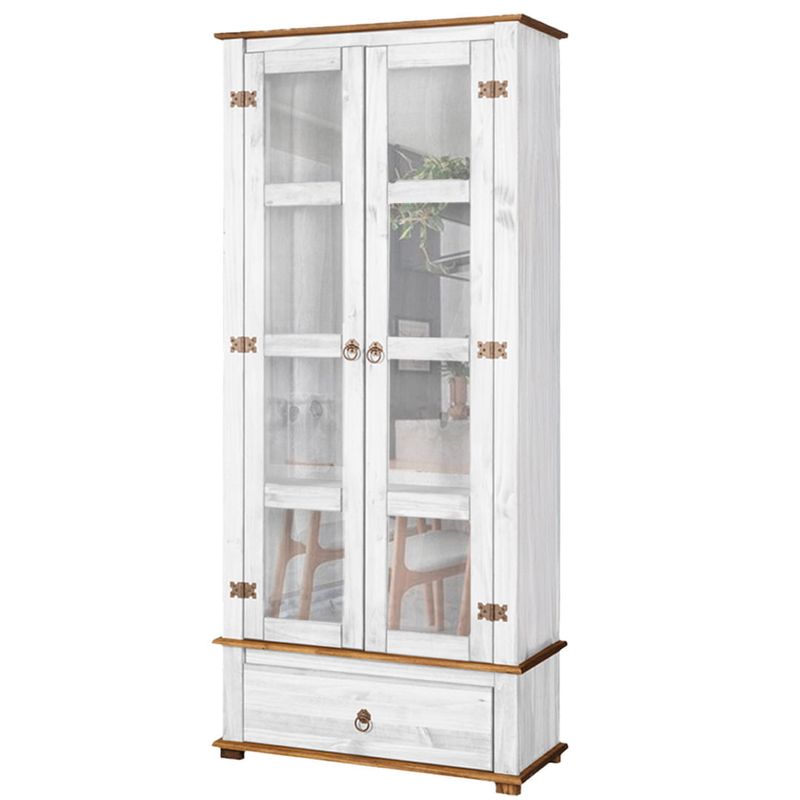 Cristaleira-Rustica-Madeira-Macica-2-Portas-Vidro-Branco-Garapa-D106-Denk-02