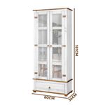 Cristaleira-Rustica-Madeira-Macica-2-Portas-Vidro-Branco-Garapa-D106-Denk-04